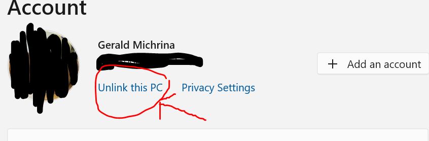 Step 11 Now click 'Unlink this PC' to unlink OneDrive